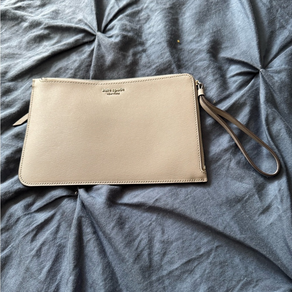 Kate Spade Gray Wristlet Clutch